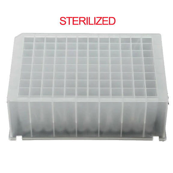 Azzota® 96 Deep Well Plate, Square Top, Sterile (Equivalent to Thermo 95040460, 95040462)