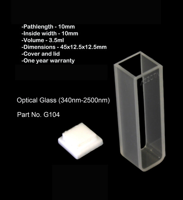 10mm Standard Glass Cuvette - 3.5ml