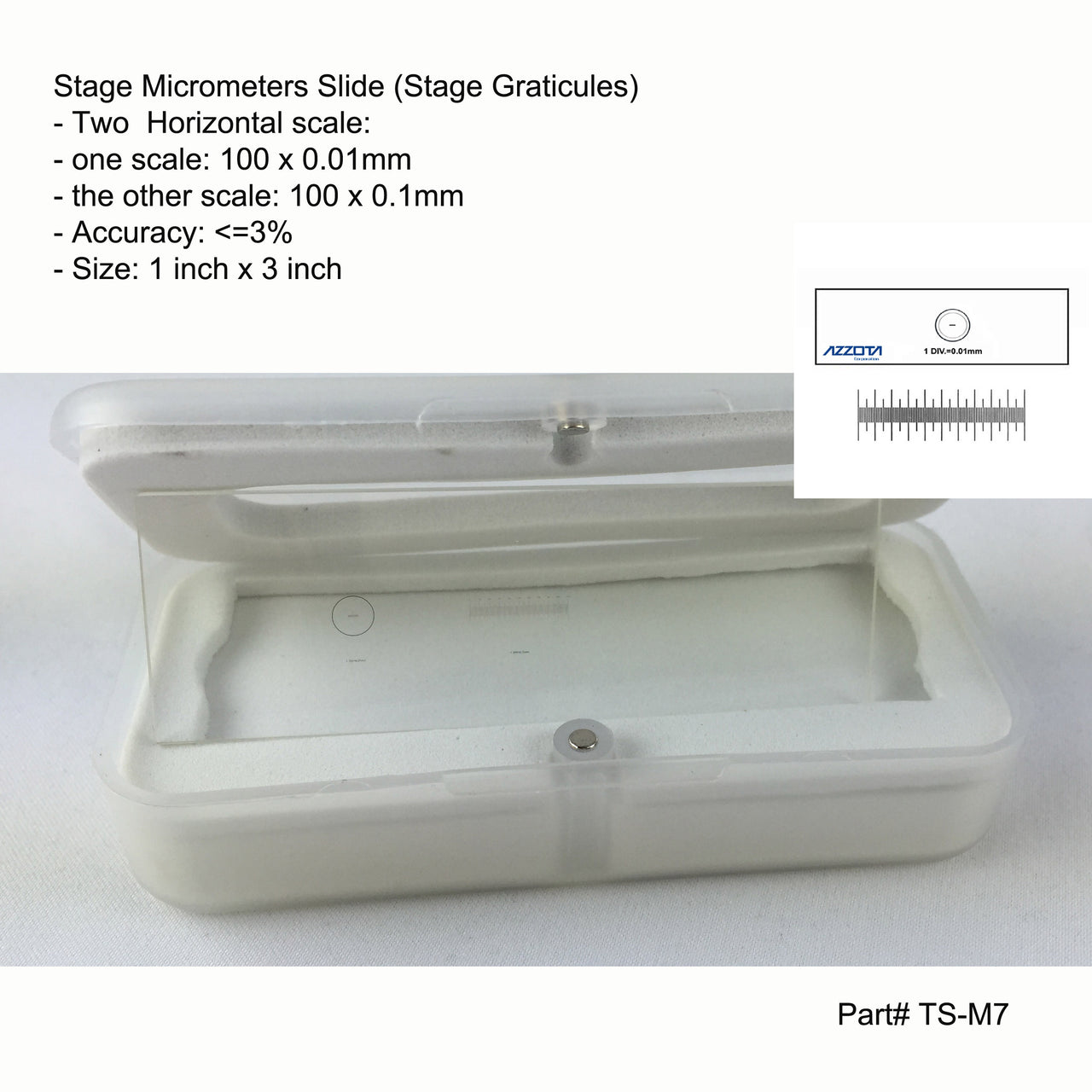 TS-M7 Stage Micrometers Slide