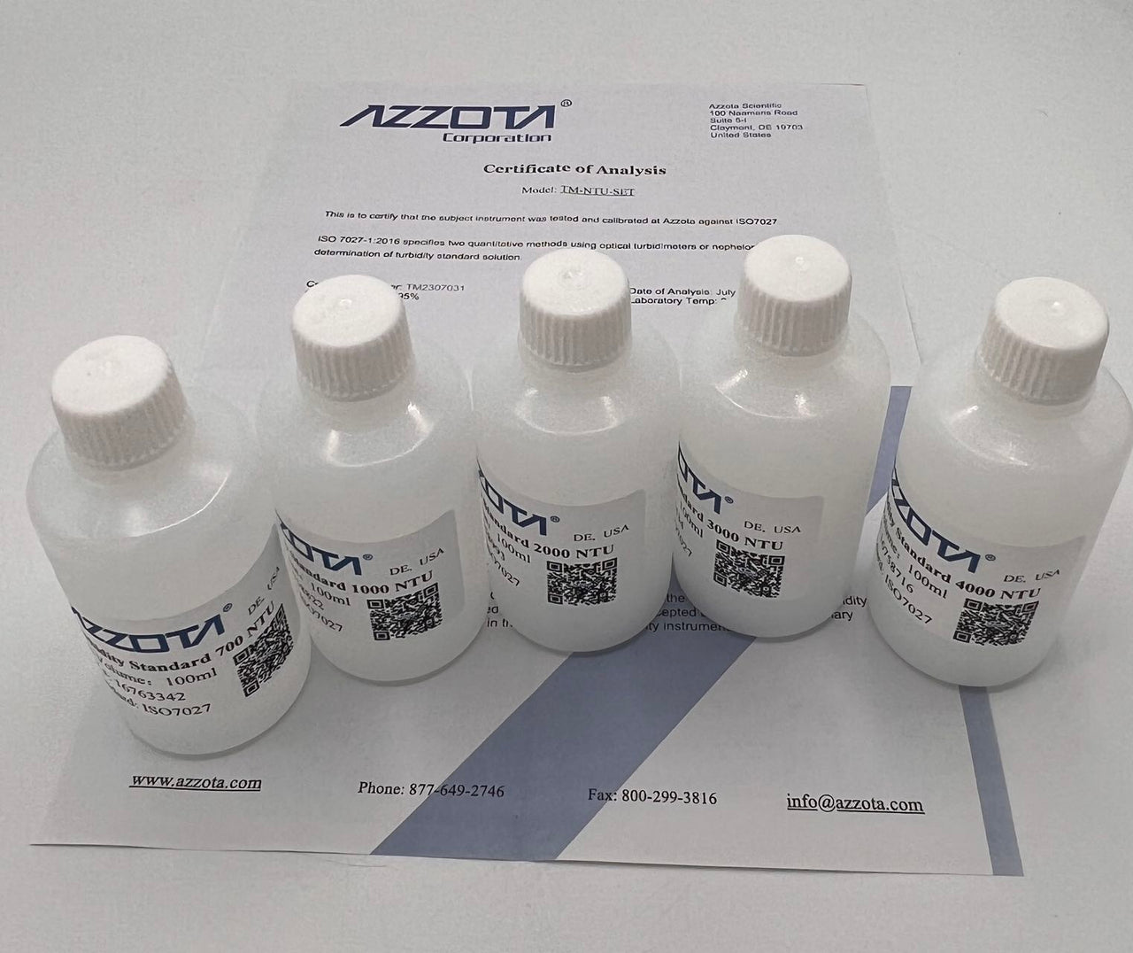 Azzota® Turbidimeter Turbidity Calibration Standard Sets