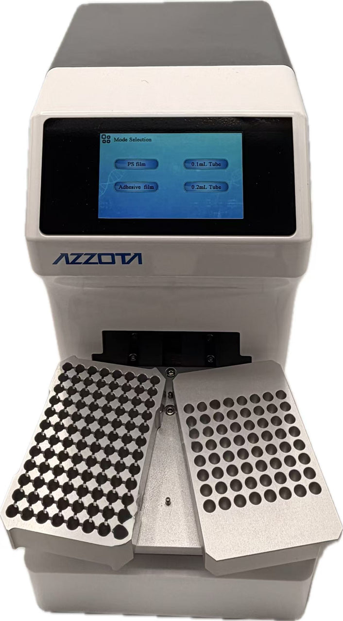 Azzota Semi-Automatic PCR Plate Film Sealer, 96-Well and 8 strip tubes, 0.1ml, 0.2ml