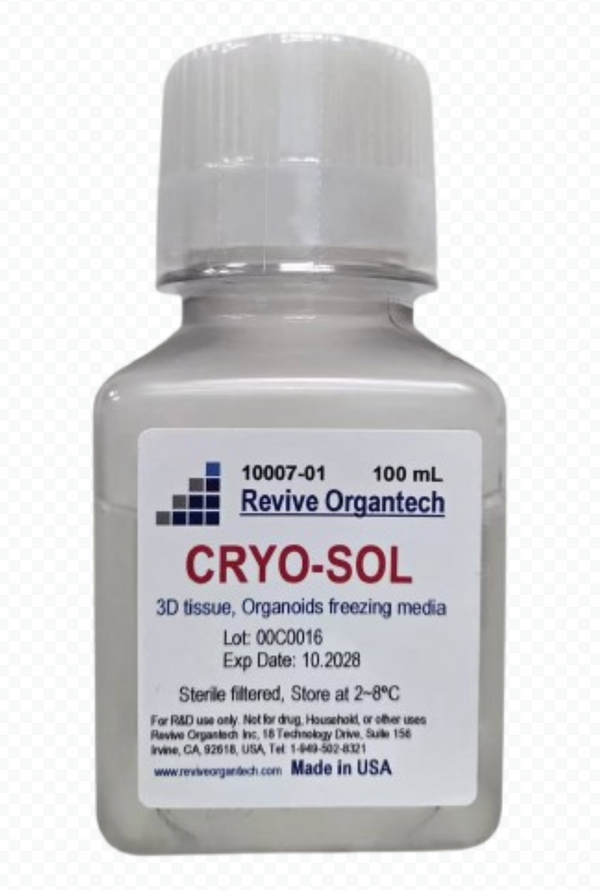 CRYO-SOL Liquid Sterile-filtered, 100 mL Advanced Cryopreservation Medium