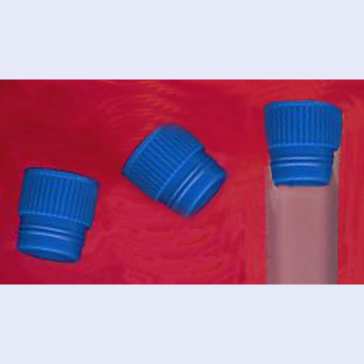 Blue Plug Cap for 16mm Diameter Test Tubes pack of 100