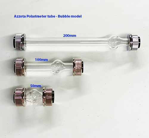 Azzota® Polarimeter tube, Bubble model