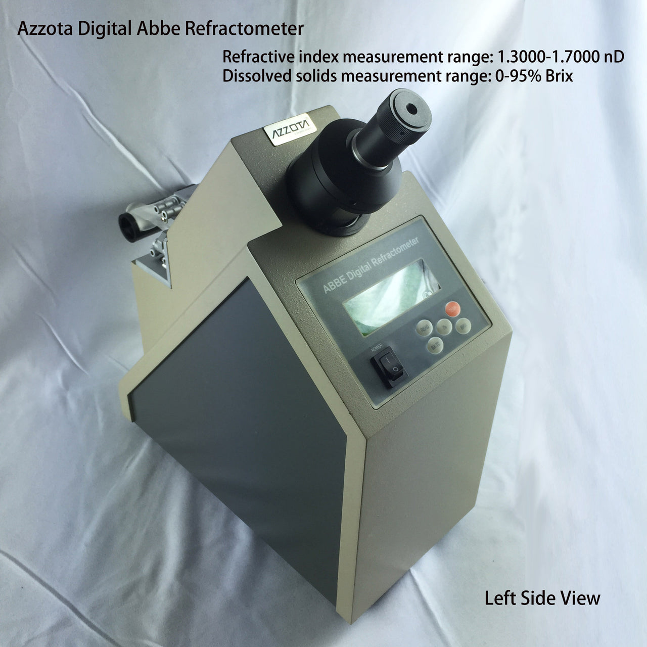 Azzota Digital Abbe Refractometer with refractive index measurement range: 1.3000-1.7000 nD