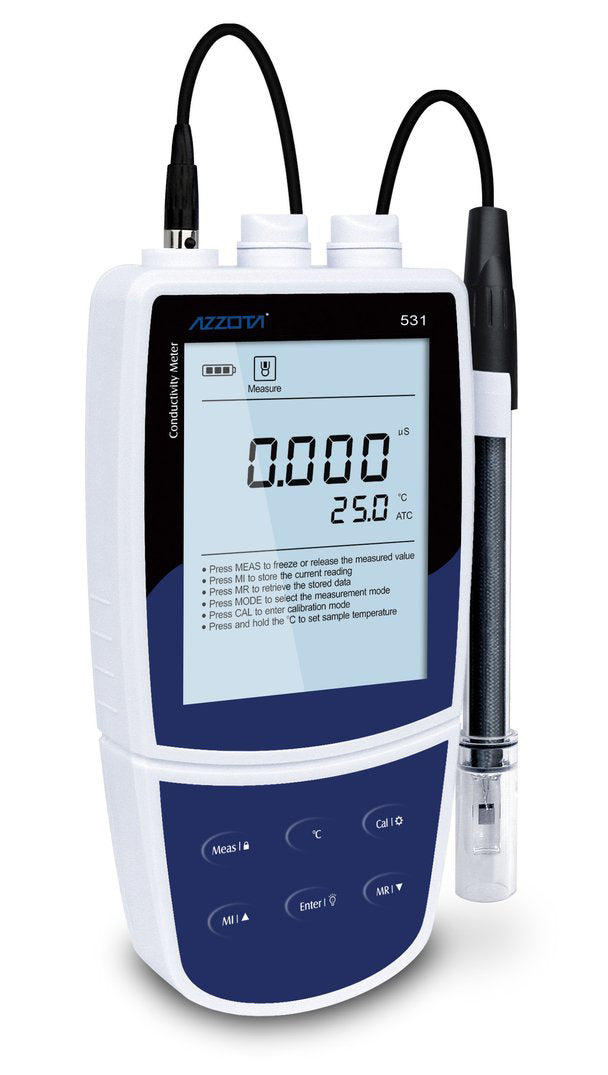 Azzota® Portable Conductivity/Salinity Meter (2020 Model)