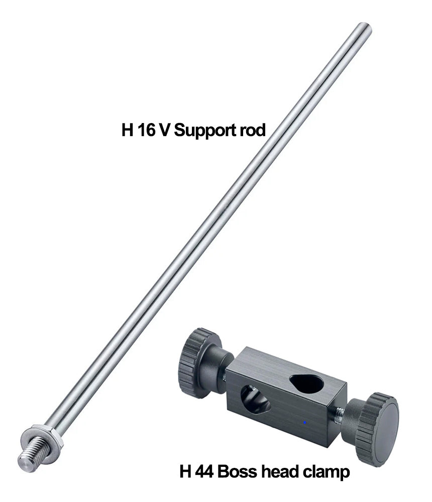 Boss head clamp with Support rod, 2 in 1