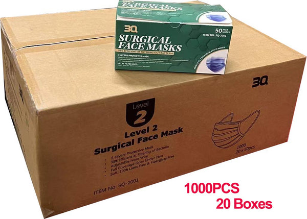 FDA Approved Level 2 Surgical Mask, 1000pcs/Case, Special Sales! $5/Box