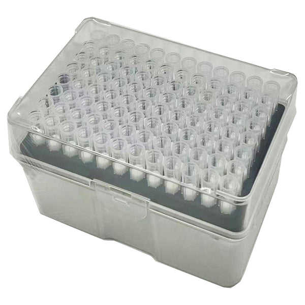 Azzota Filtered Sterile pipette Tips, 1000ul, Sterile, Clear, 96 tips per rack, 4800/case
