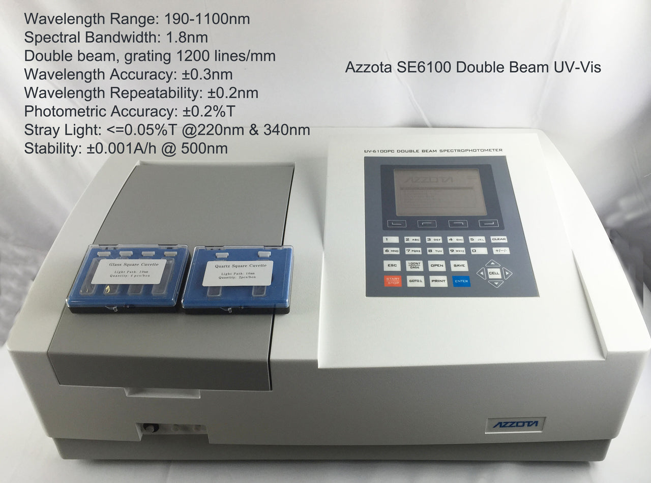 SE6000 Double Beam Scanning Stand-Alone UV-VIS Spectrophotometer