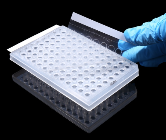 Super PCR sealing film, Transparent, Heat sealing, 141x78mm