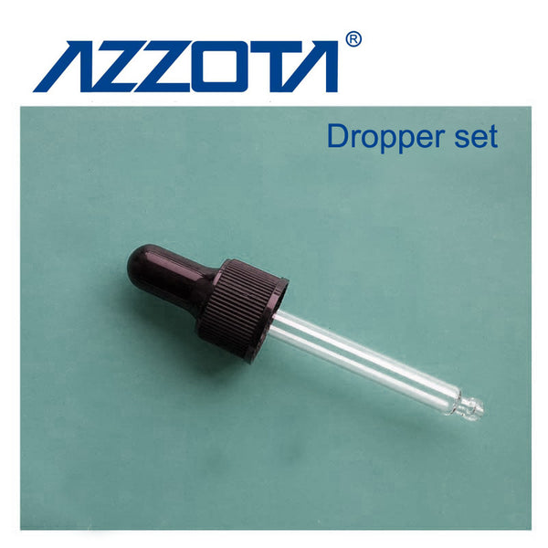 Dropper Set for Glass Vials, 30ml/1oz include droppers, caps and clear glass tube